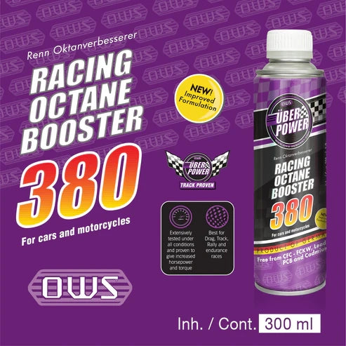 380 racing Octane booster (Increase Octane by 7-20Pts)